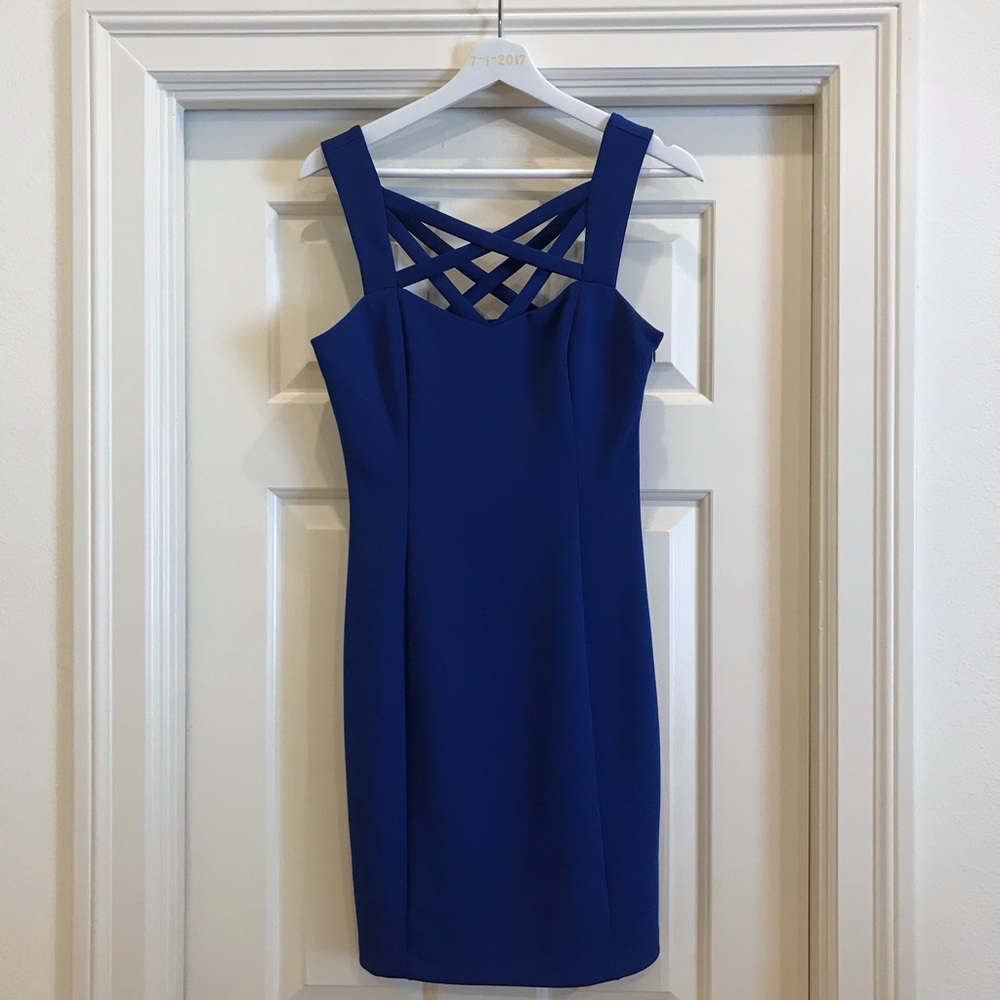Guess Royal Blue Cocktail Dress Size Medium